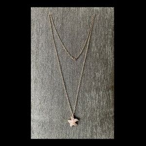 Classic J. Crew Rhinestone Starfish Necklace